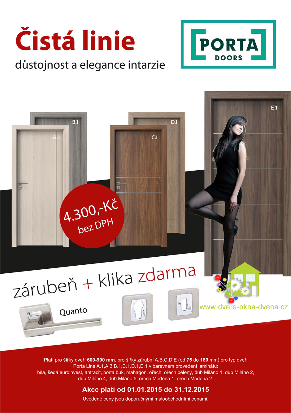 Adkce na dveře - Dveře-okna-Dvena Hradec Králové